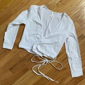 American Apparel Wrap Crop Top